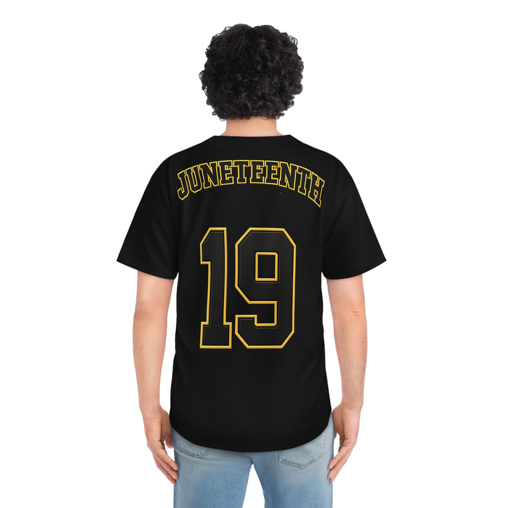Copy of Copy of Juneteenth 'Freedom' Baseball Jersey - Green Number 19