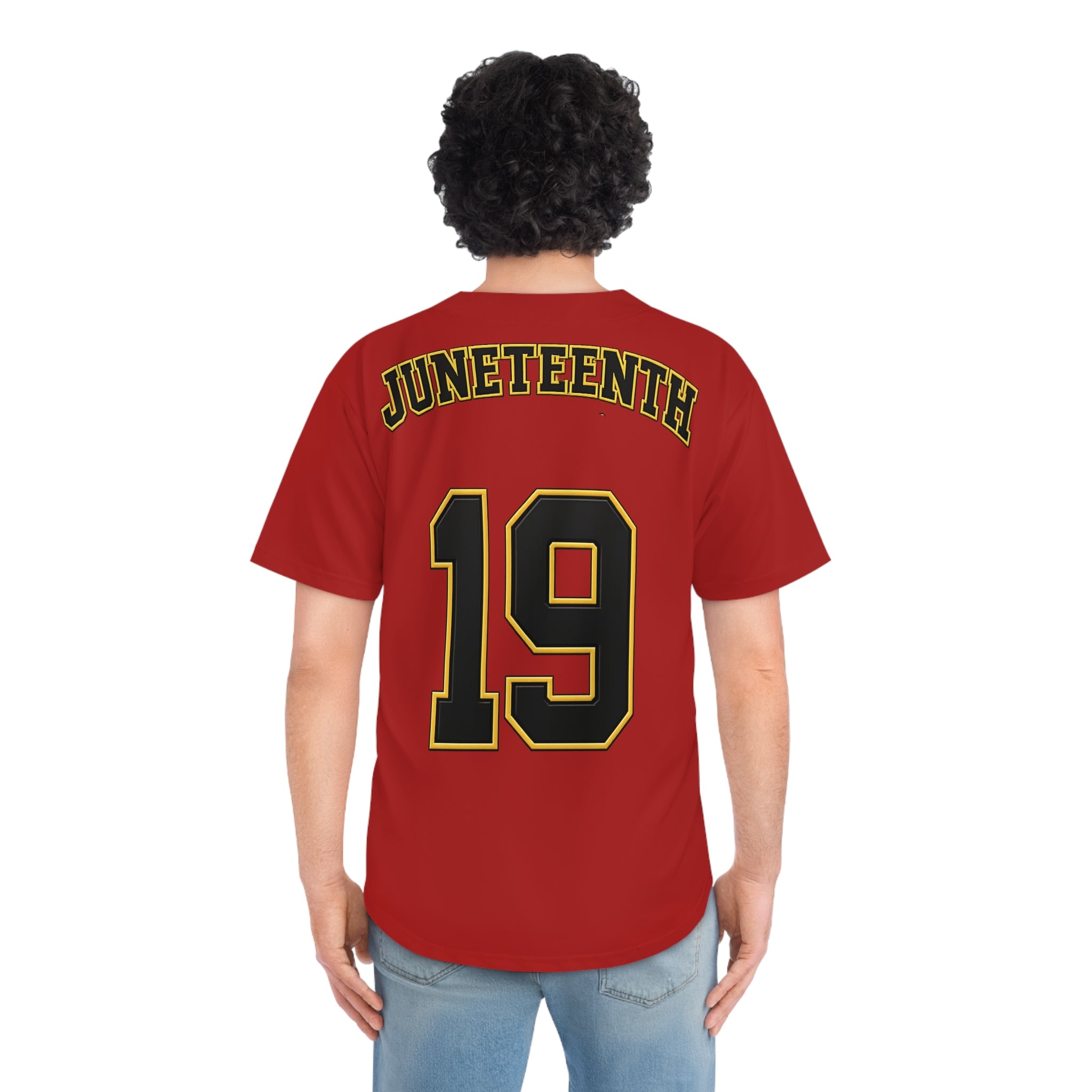 Copy of Juneteenth 'Freedom' Baseball Jersey - Green Number 19