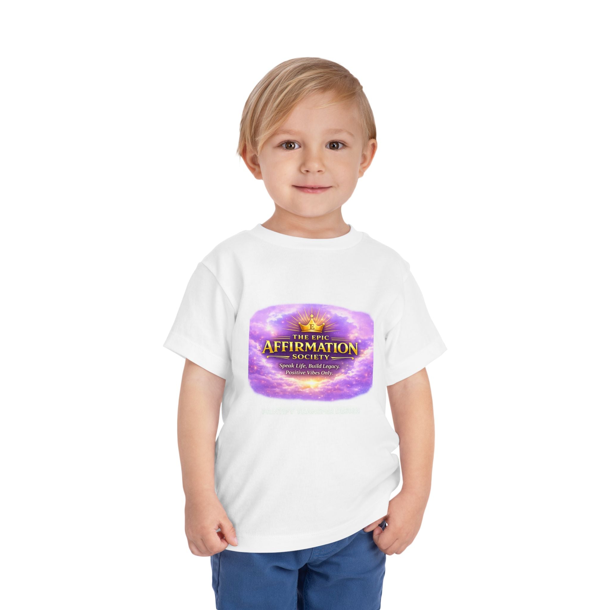 Toddler Tee — The Epic Affirmation Society (Purple Galaxy Crown)