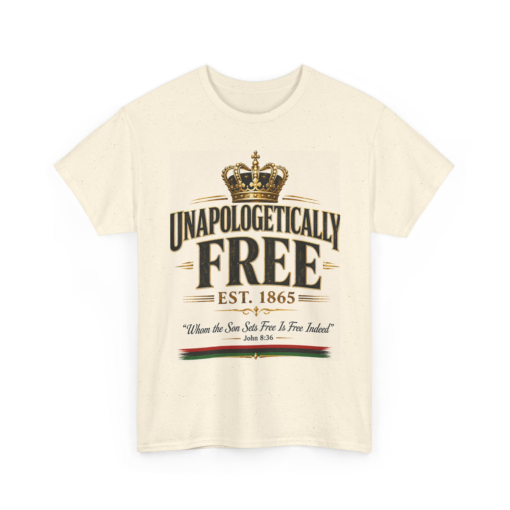 T-Shirt — "Unapologetically Free" Vintage Crown Tee (Est. 1865)