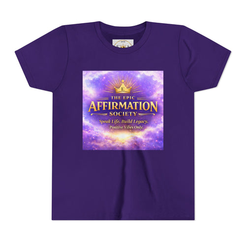 Affirmation Society Youth Tee — Inspirational Kids Short Sleeve Shirt