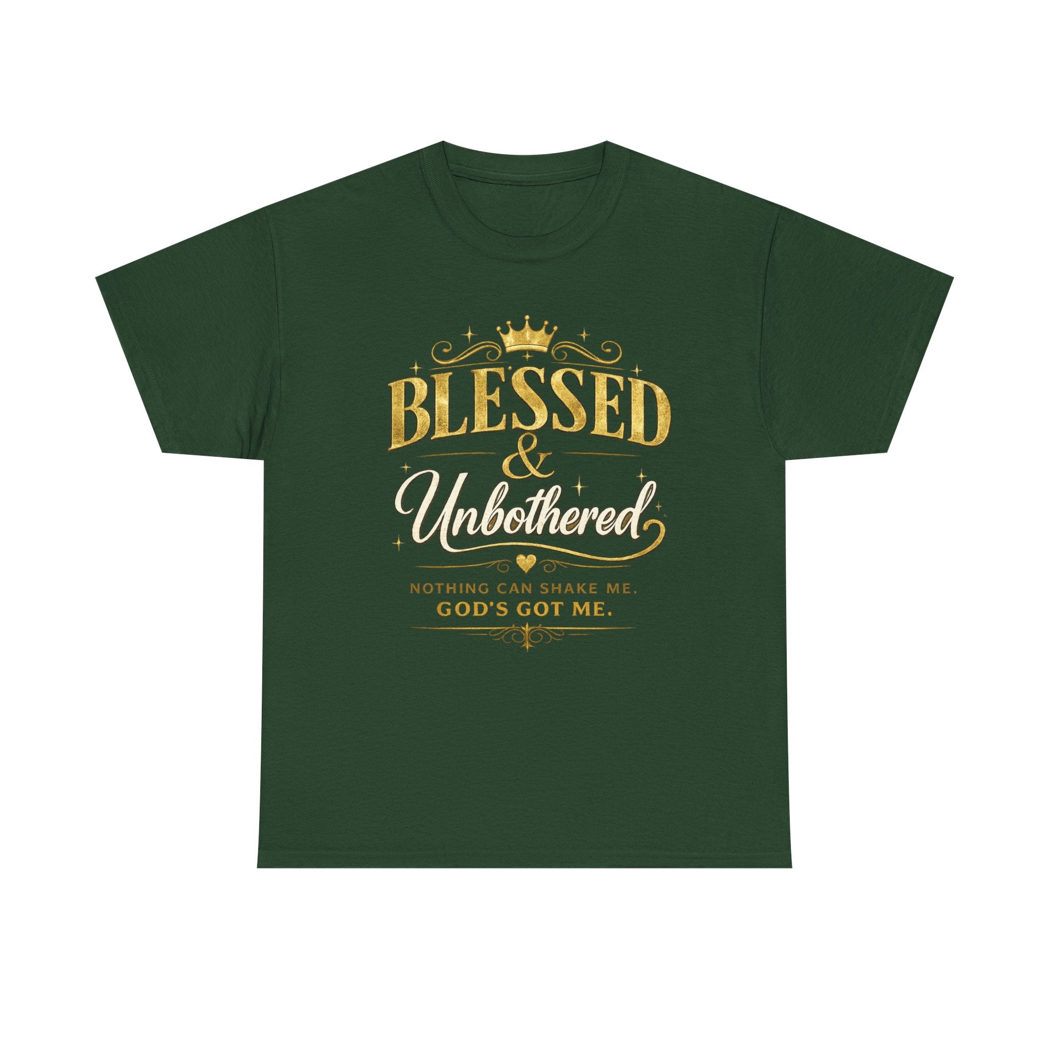 Blessed & Unbothered T‑Shirt — "Nothing Can Shame Me, God's Got Me" Christian Faith Tee