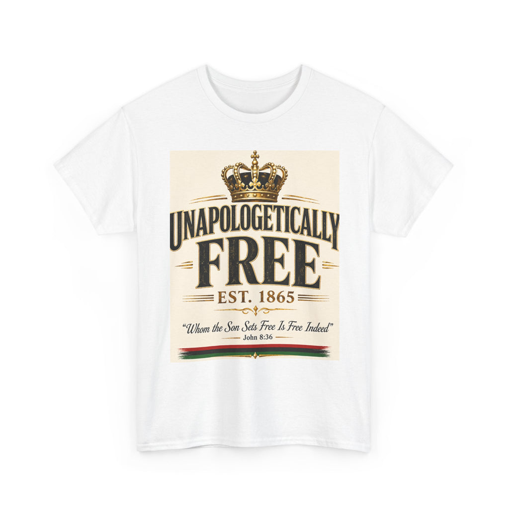 T-Shirt — "Unapologetically Free" Vintage Crown Tee (Est. 1865)