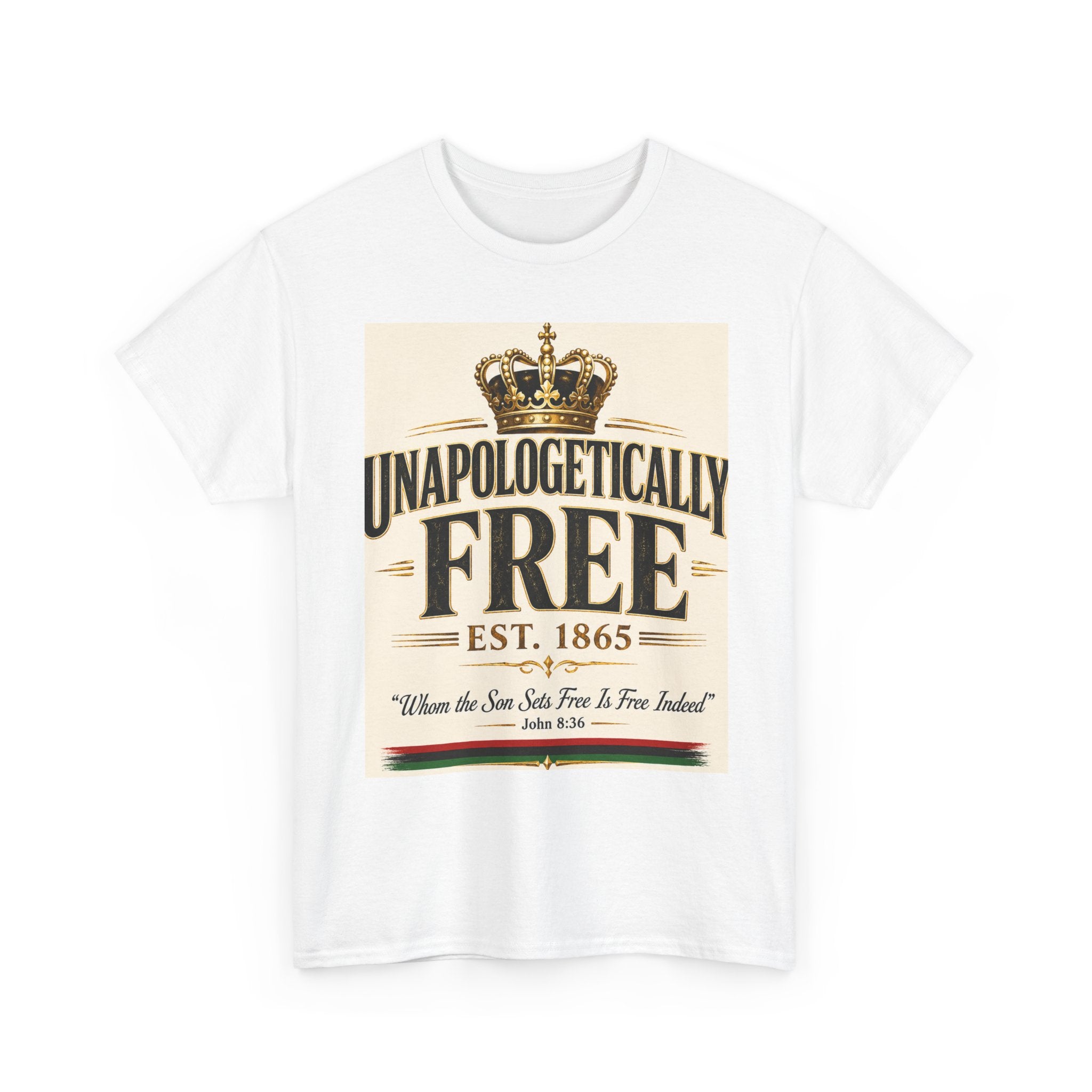 T-Shirt — "Unapologetically Free" Vintage Crown Tee (Est. 1865)