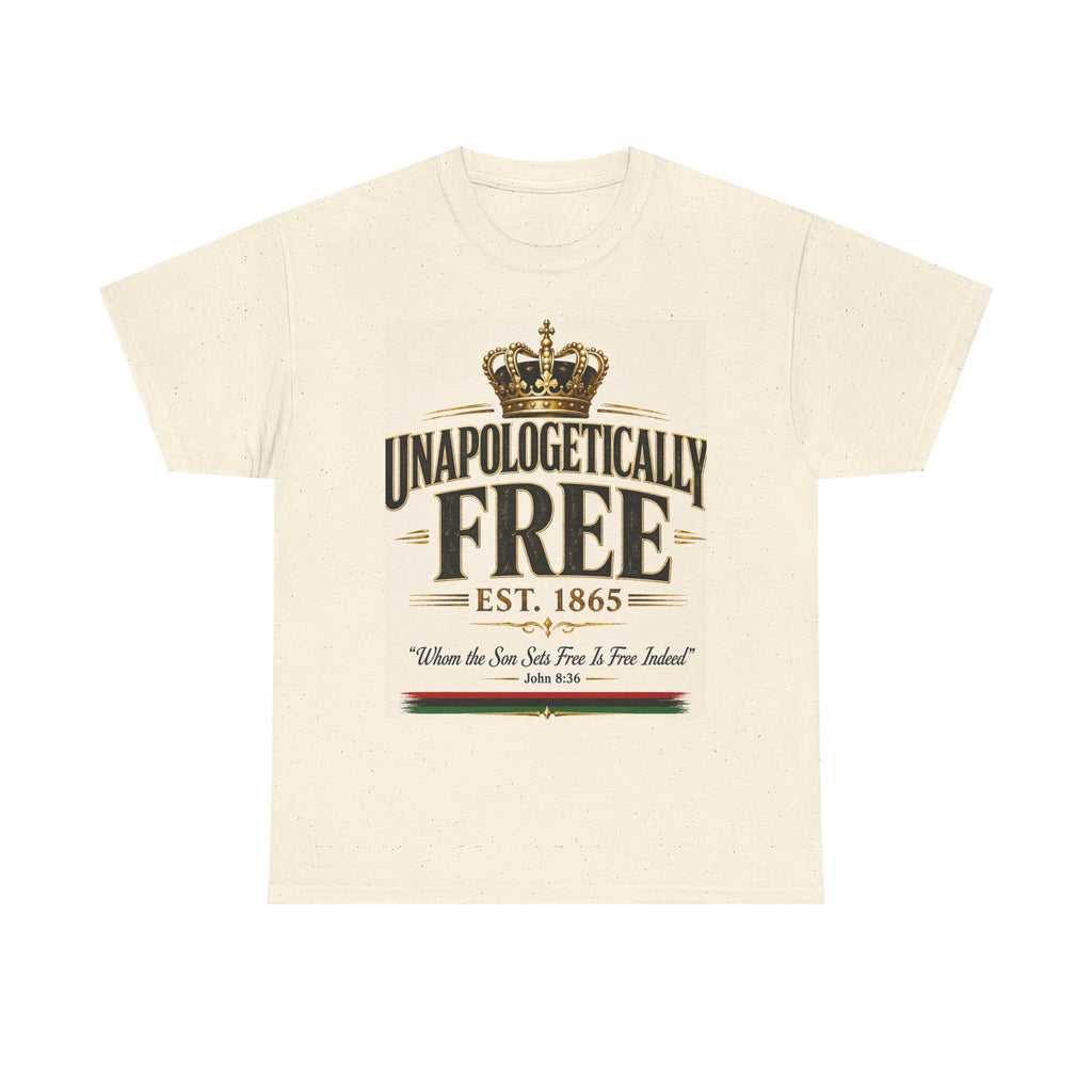 T-Shirt — "Unapologetically Free" Vintage Crown Tee (Est. 1865)