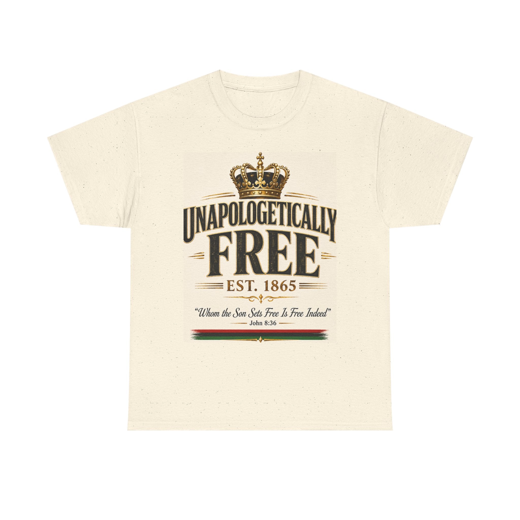 T-Shirt — "Unapologetically Free" Vintage Crown Tee (Est. 1865)