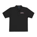 Embroidered Polo Shirt — Subtle Floral 'Stay Blessed' Chest Logo