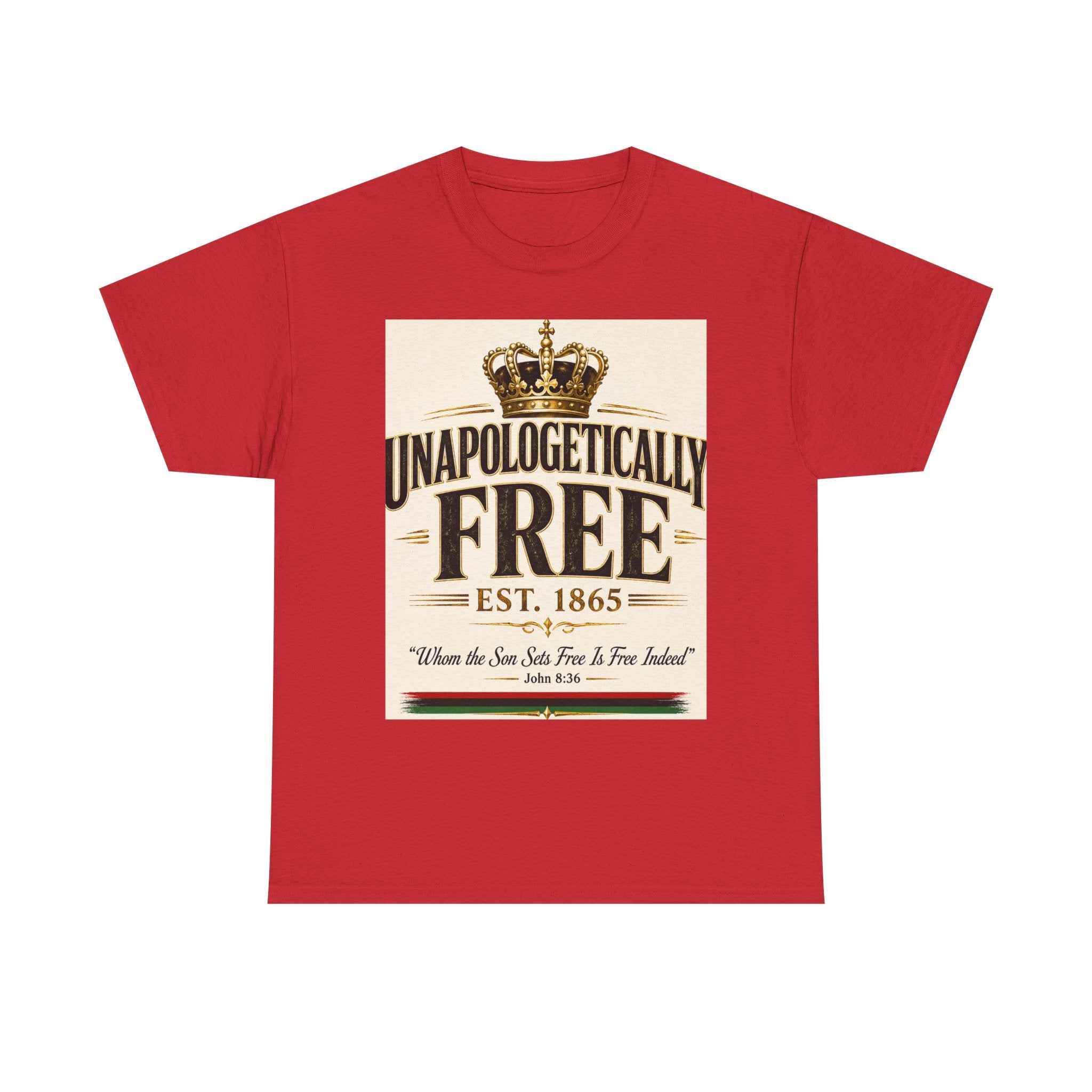 T-Shirt — "Unapologetically Free" Vintage Crown Tee (Est. 1865)
