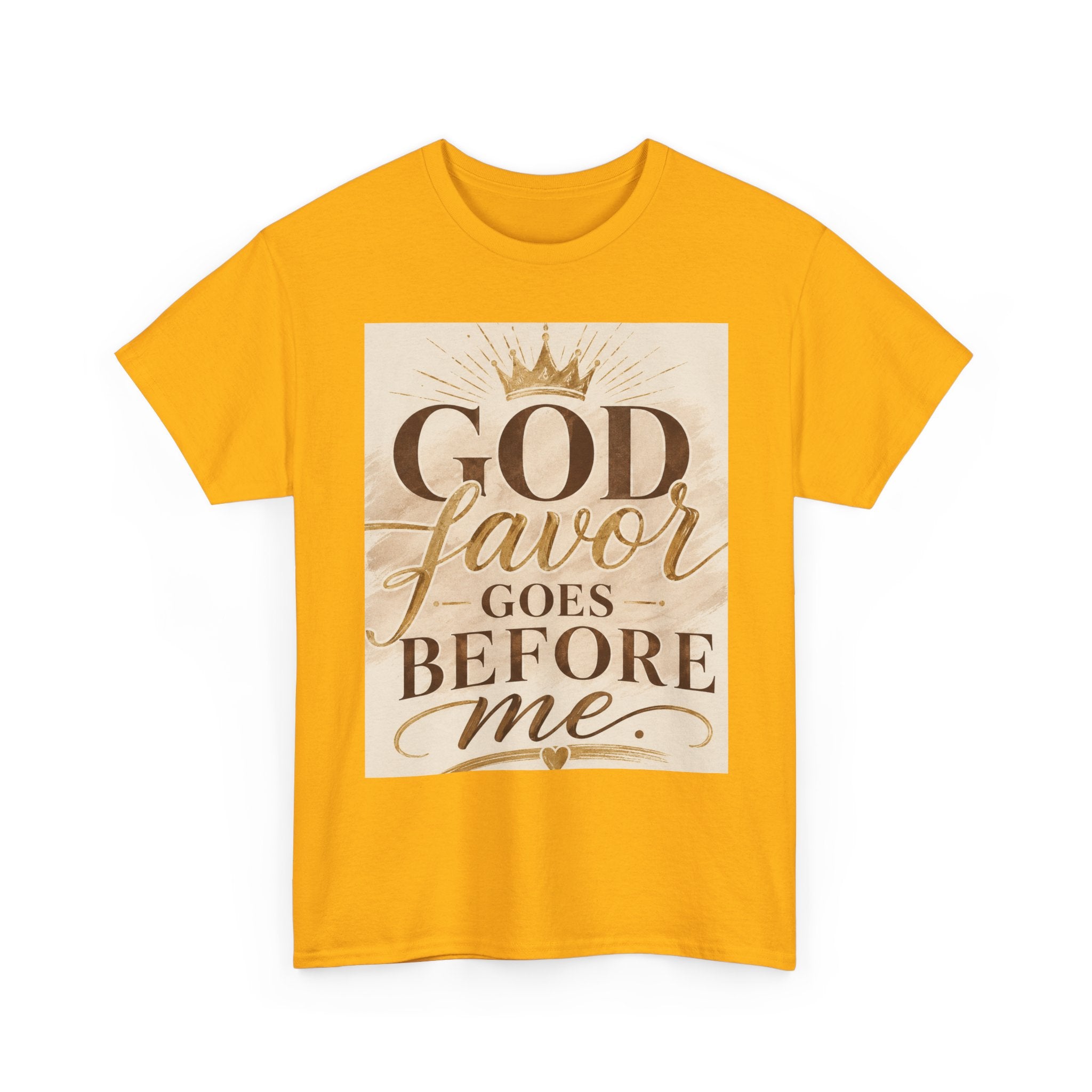 Faith Tee — "God's Favor Goes Before Me" Inspirational Christian T‑Shirt