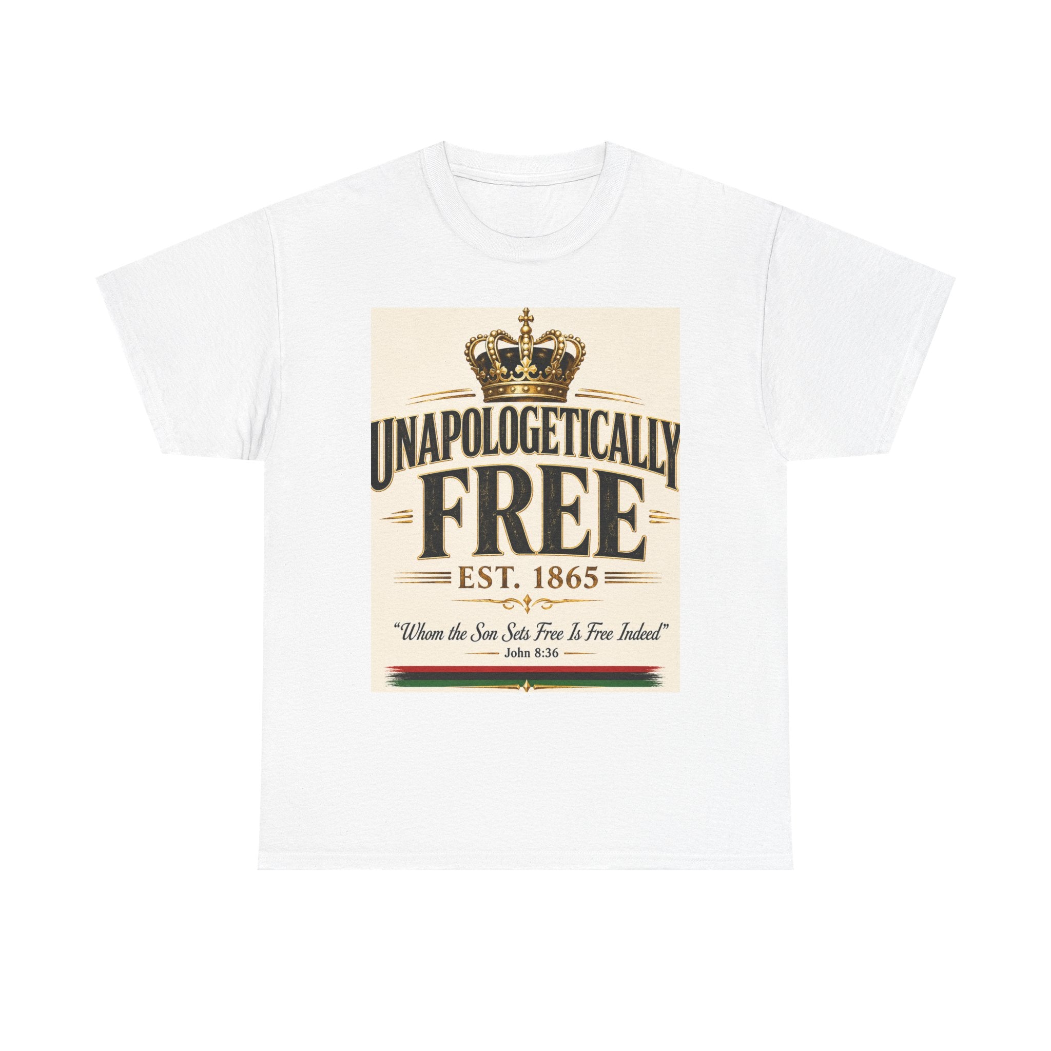 T-Shirt — "Unapologetically Free" Vintage Crown Tee (Est. 1865)