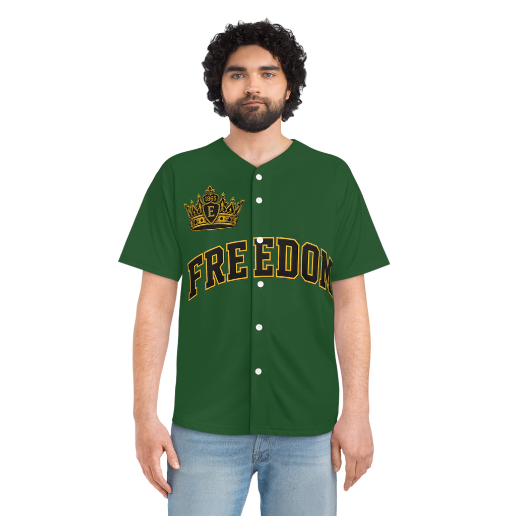 Copy of Juneteenth 'Freedom' Baseball Jersey - Green Number 19