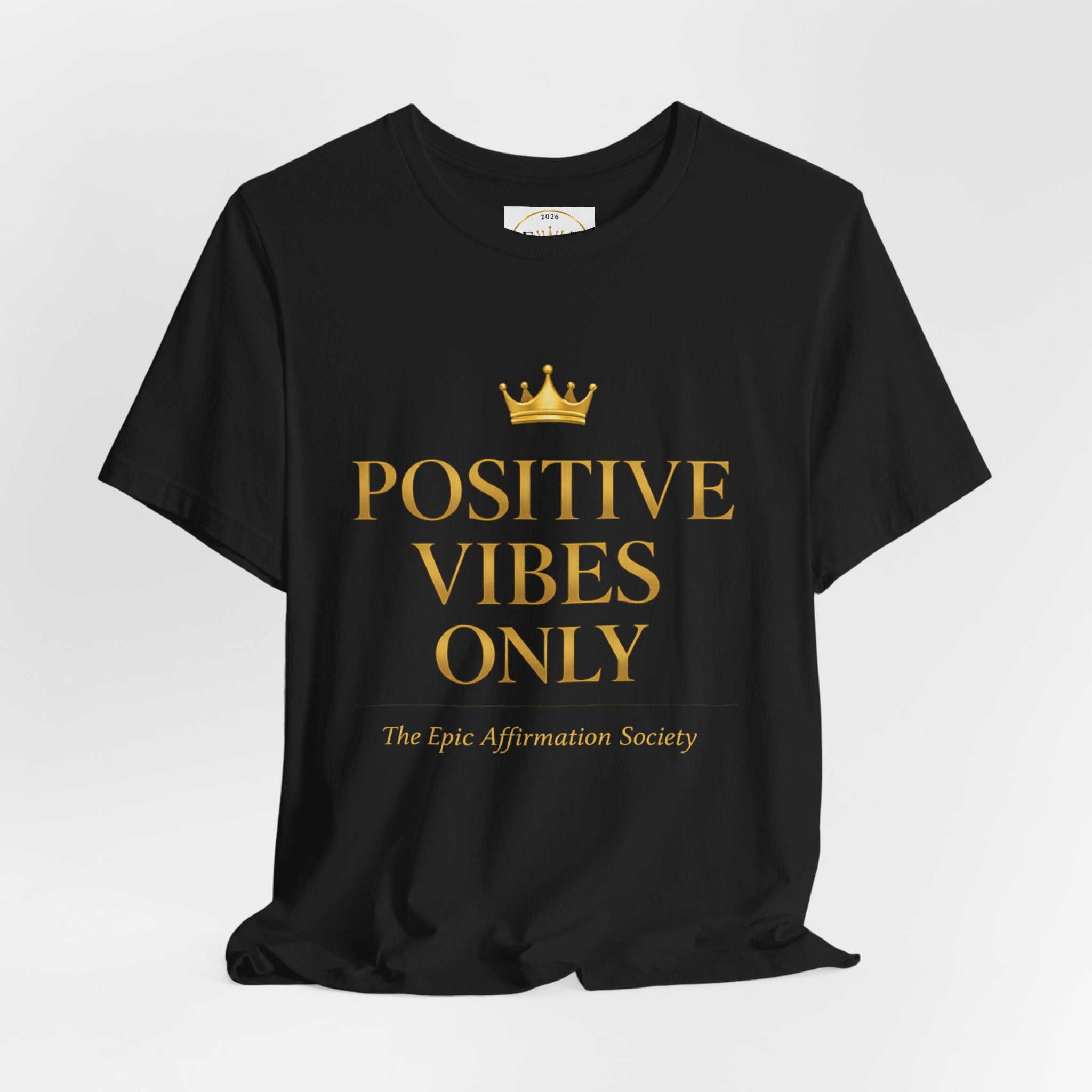 Divine Abundance Wisdom T‑Shirt — Inspirational Gold Foil Graphic Tee