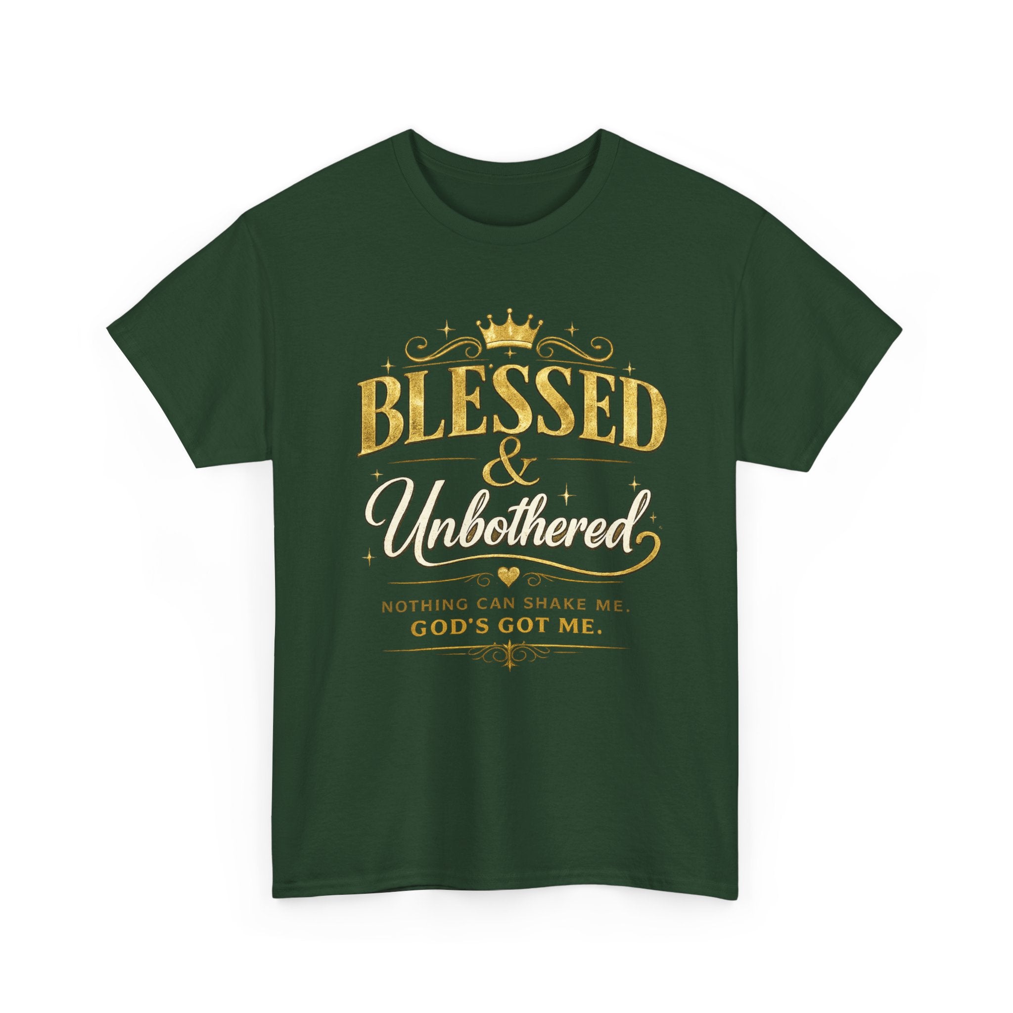 Blessed & Unbothered T‑Shirt — "Nothing Can Shame Me, God's Got Me" Christian Faith Tee