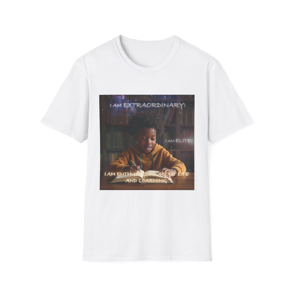 I Am Extraordinary T-Shirt | Inspirational Kids Reading Design