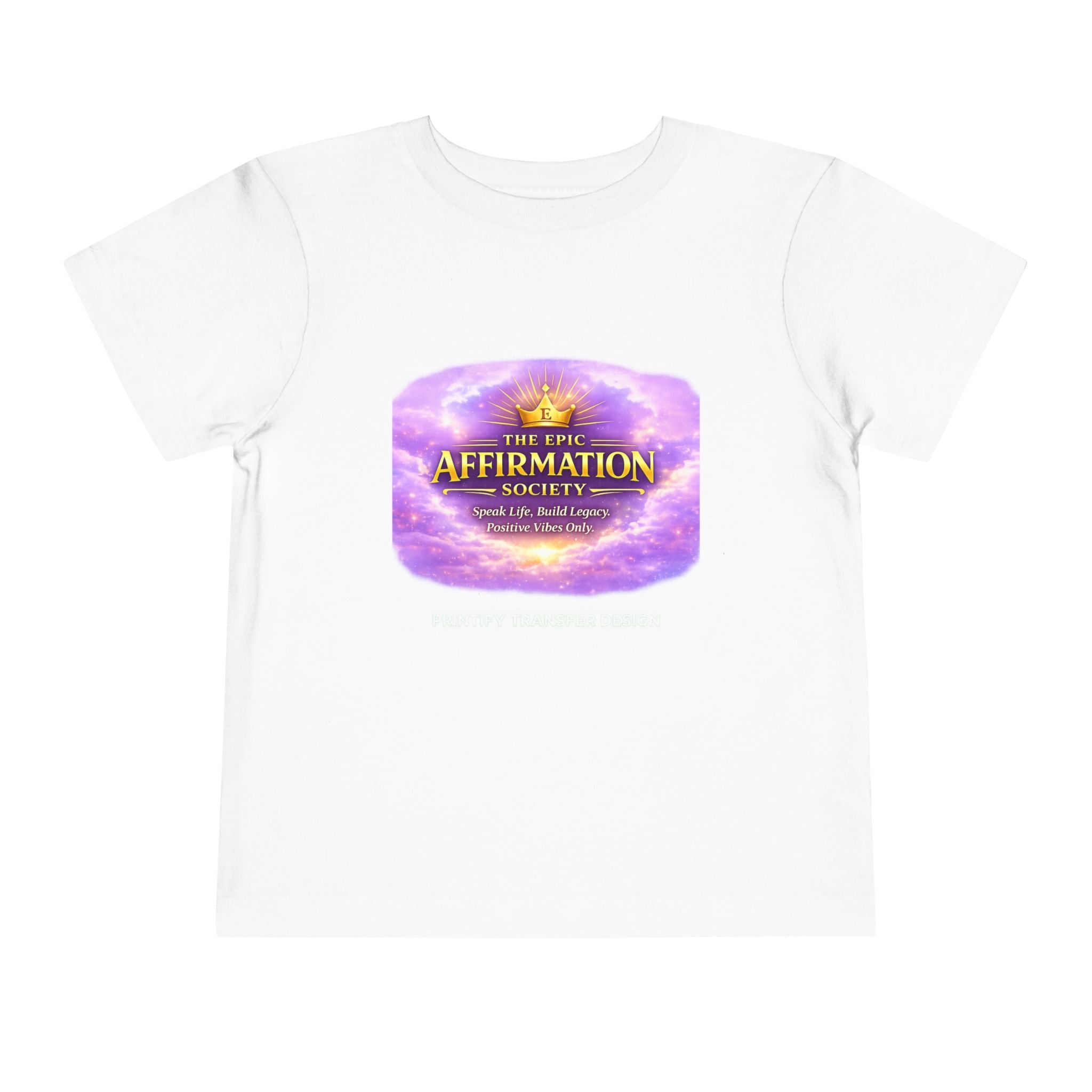 Toddler Tee — The Epic Affirmation Society (Purple Galaxy Crown)