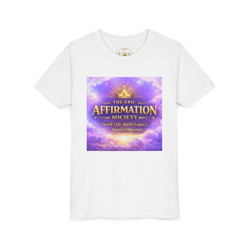 Affirmation Society Youth Tee — Inspirational Kids Short Sleeve Shirt