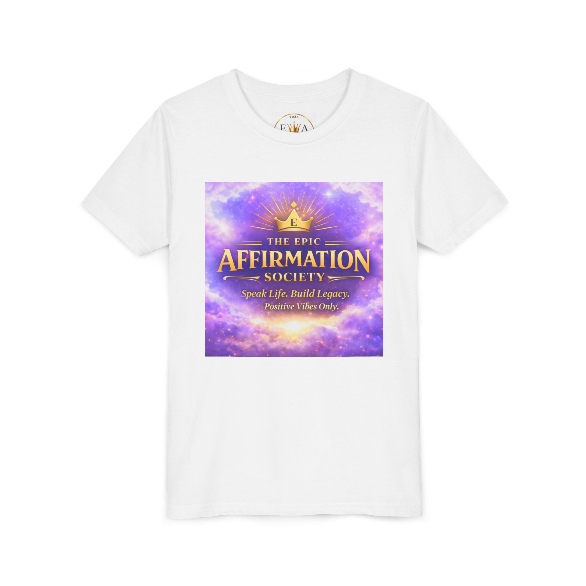 Affirmation Society Youth Tee — Inspirational Kids Short Sleeve Shirt