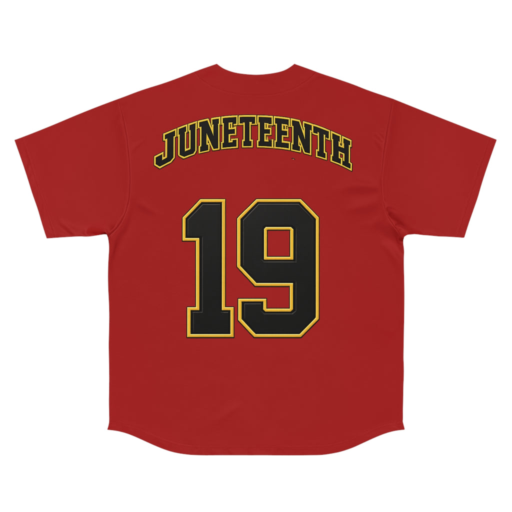 Copy of Juneteenth 'Freedom' Baseball Jersey - Green Number 19
