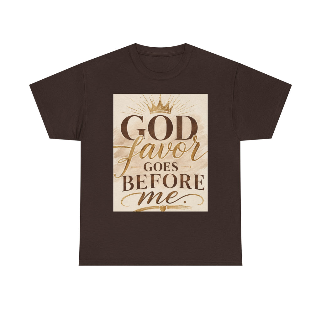 Faith Tee — "God's Favor Goes Before Me" Inspirational Christian T‑Shirt