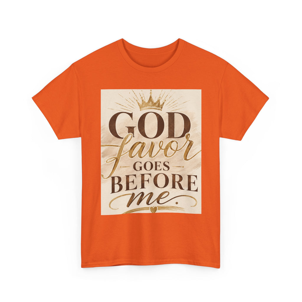 Faith Tee — "God's Favor Goes Before Me" Inspirational Christian T‑Shirt