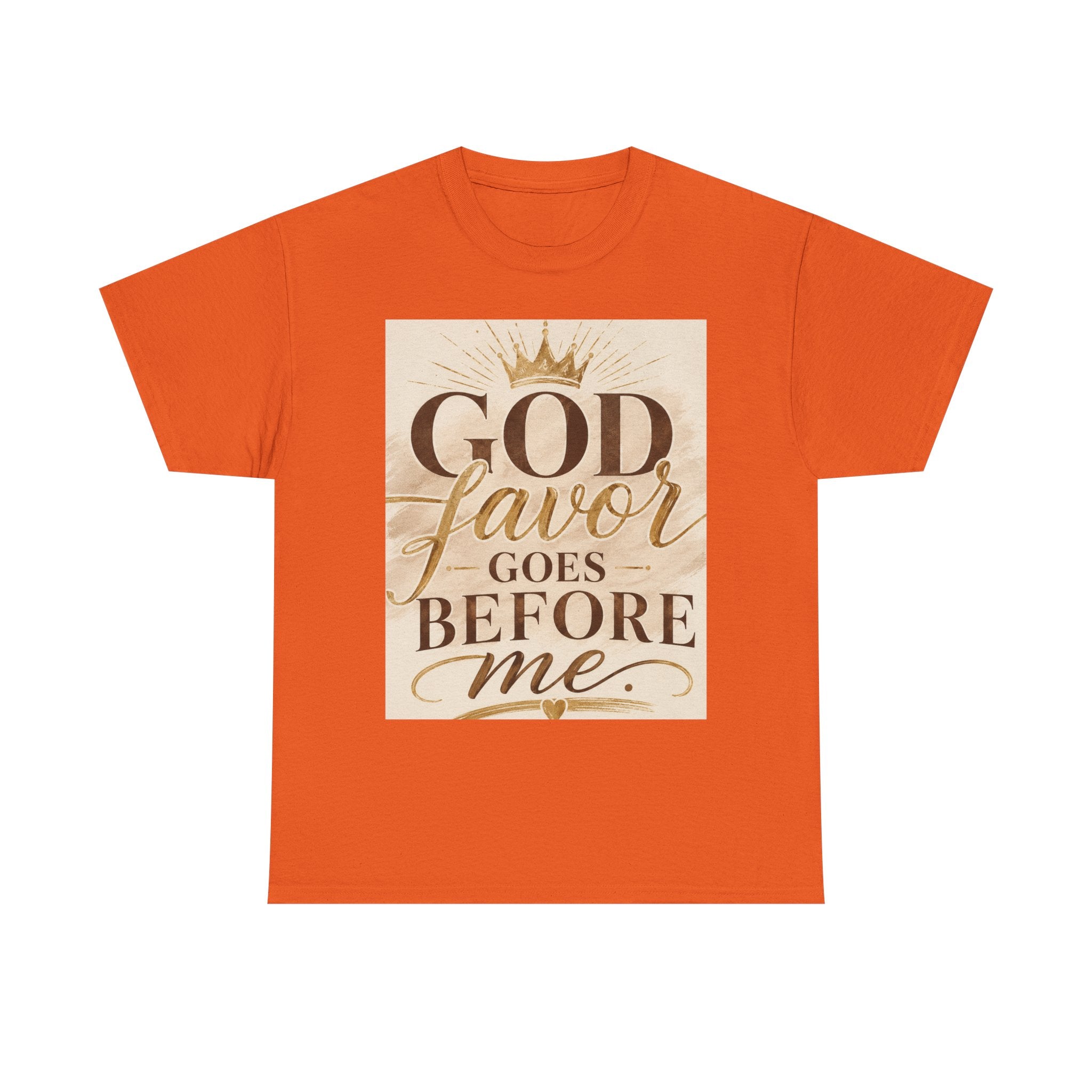 Faith Tee — "God's Favor Goes Before Me" Inspirational Christian T‑Shirt