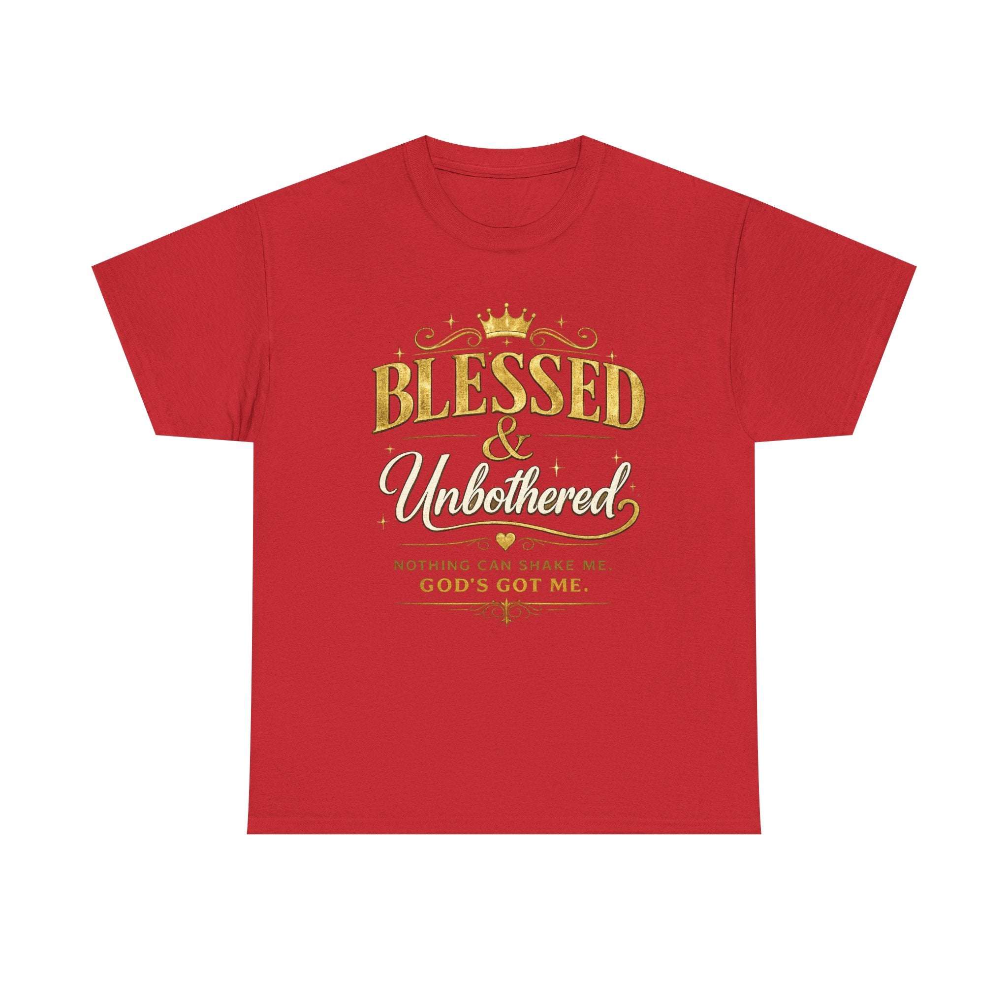 Blessed & Unbothered T‑Shirt — "Nothing Can Shame Me, God's Got Me" Christian Faith Tee