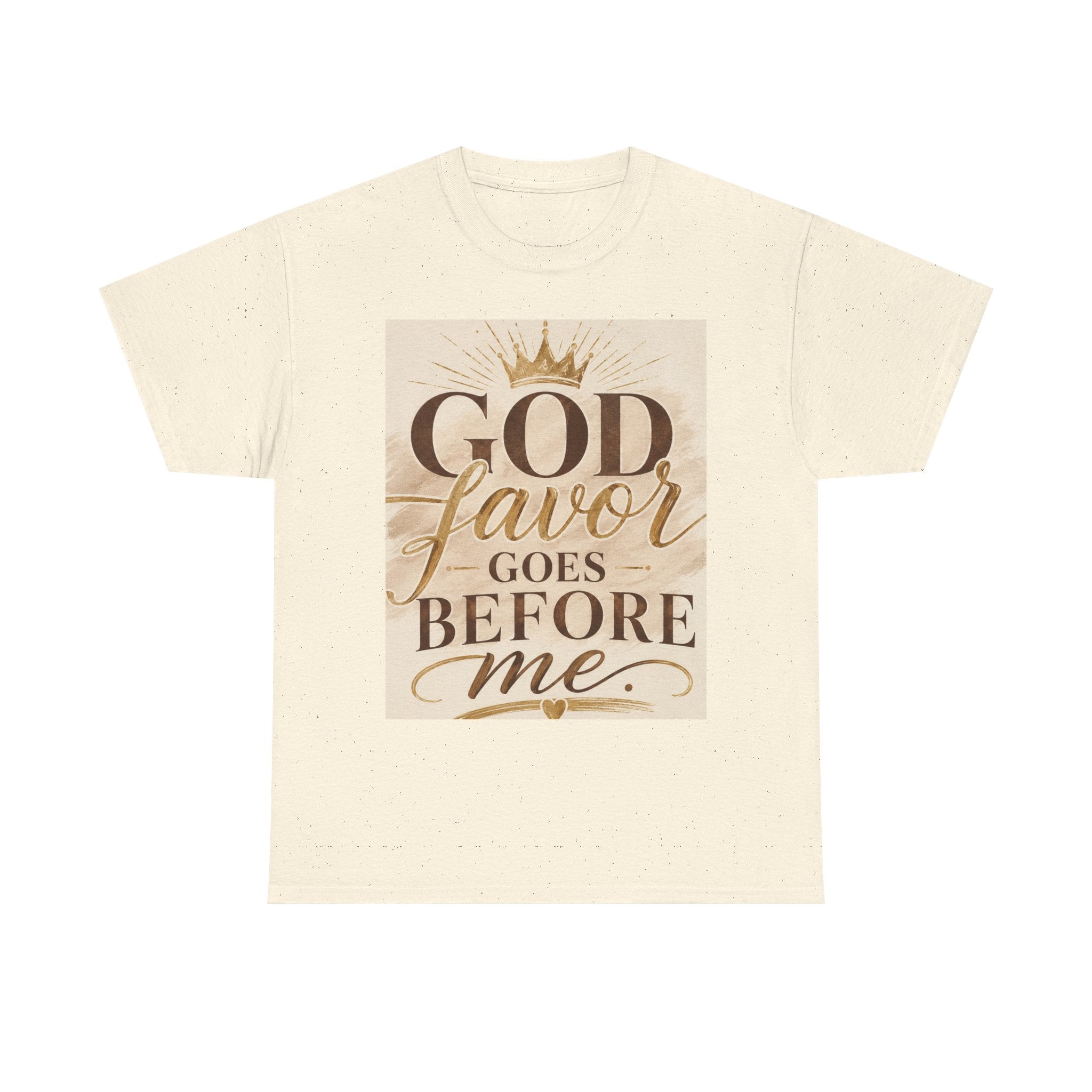 Faith Tee — "God's Favor Goes Before Me" Inspirational Christian T‑Shirt