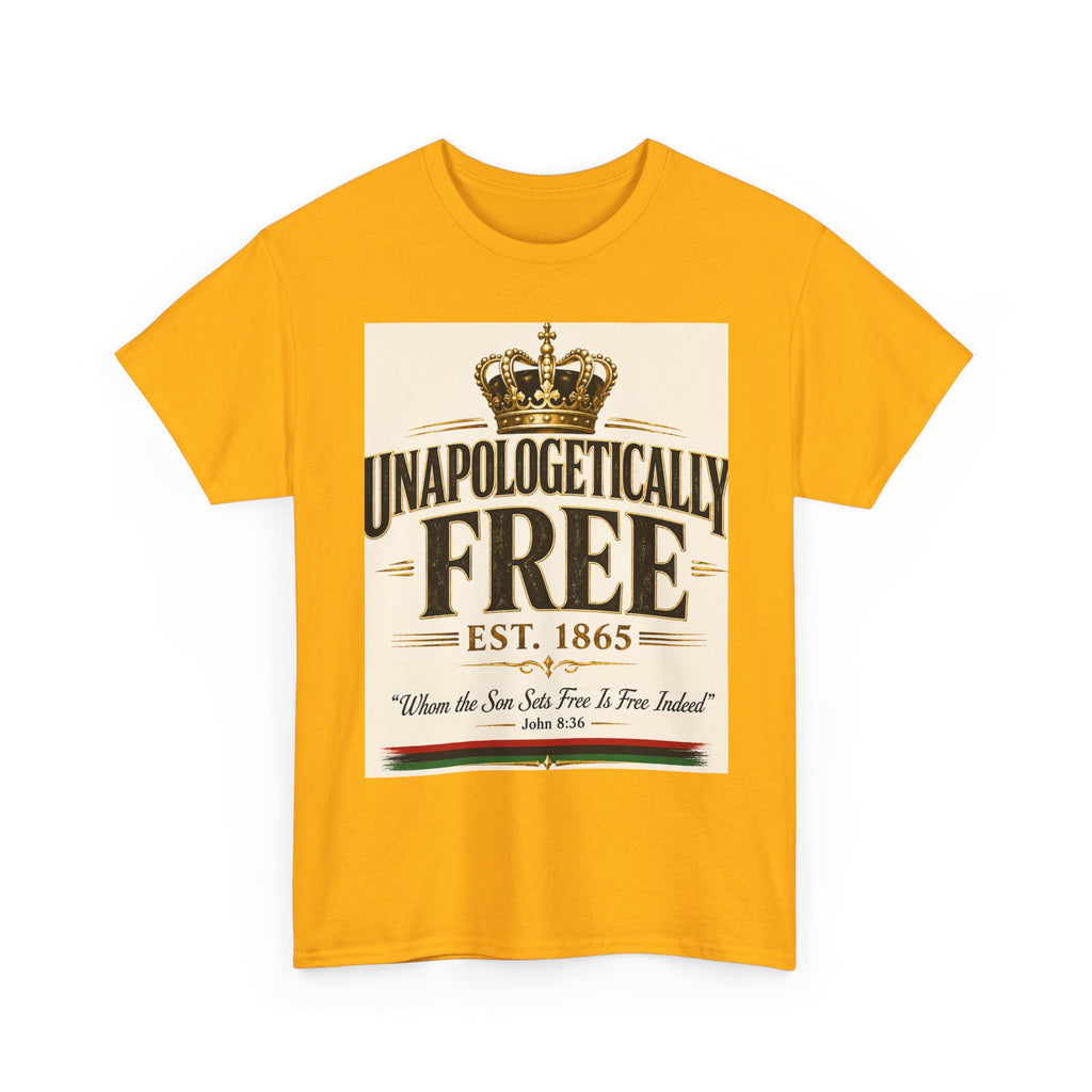 T-Shirt — "Unapologetically Free" Vintage Crown Tee (Est. 1865)