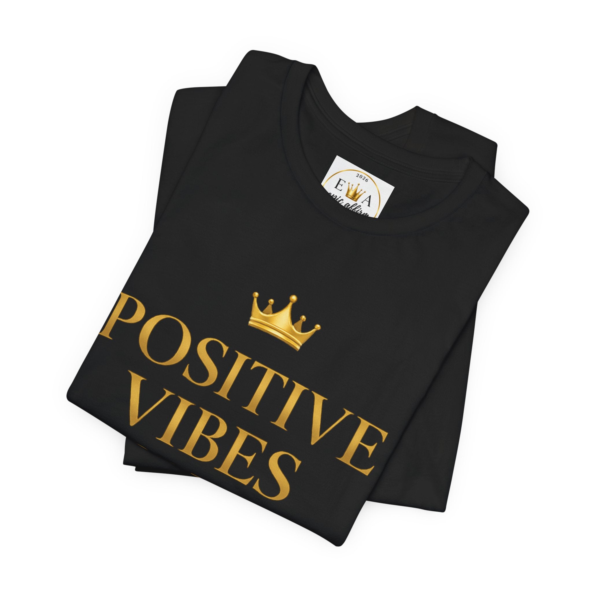 Divine Abundance Wisdom T‑Shirt — Inspirational Gold Foil Graphic Tee