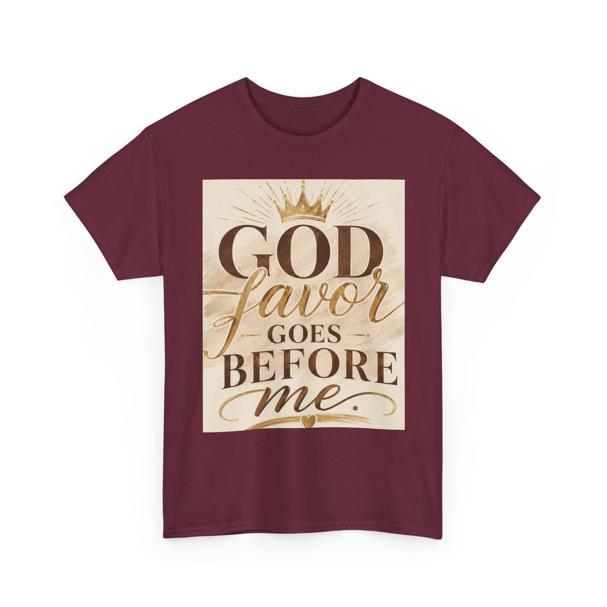 Faith Tee — "God's Favor Goes Before Me" Inspirational Christian T‑Shirt