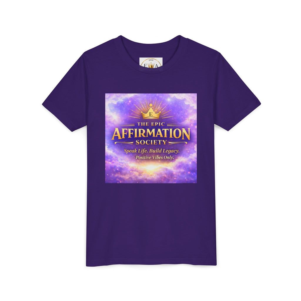 Affirmation Society Youth Tee — Inspirational Kids Short Sleeve Shirt