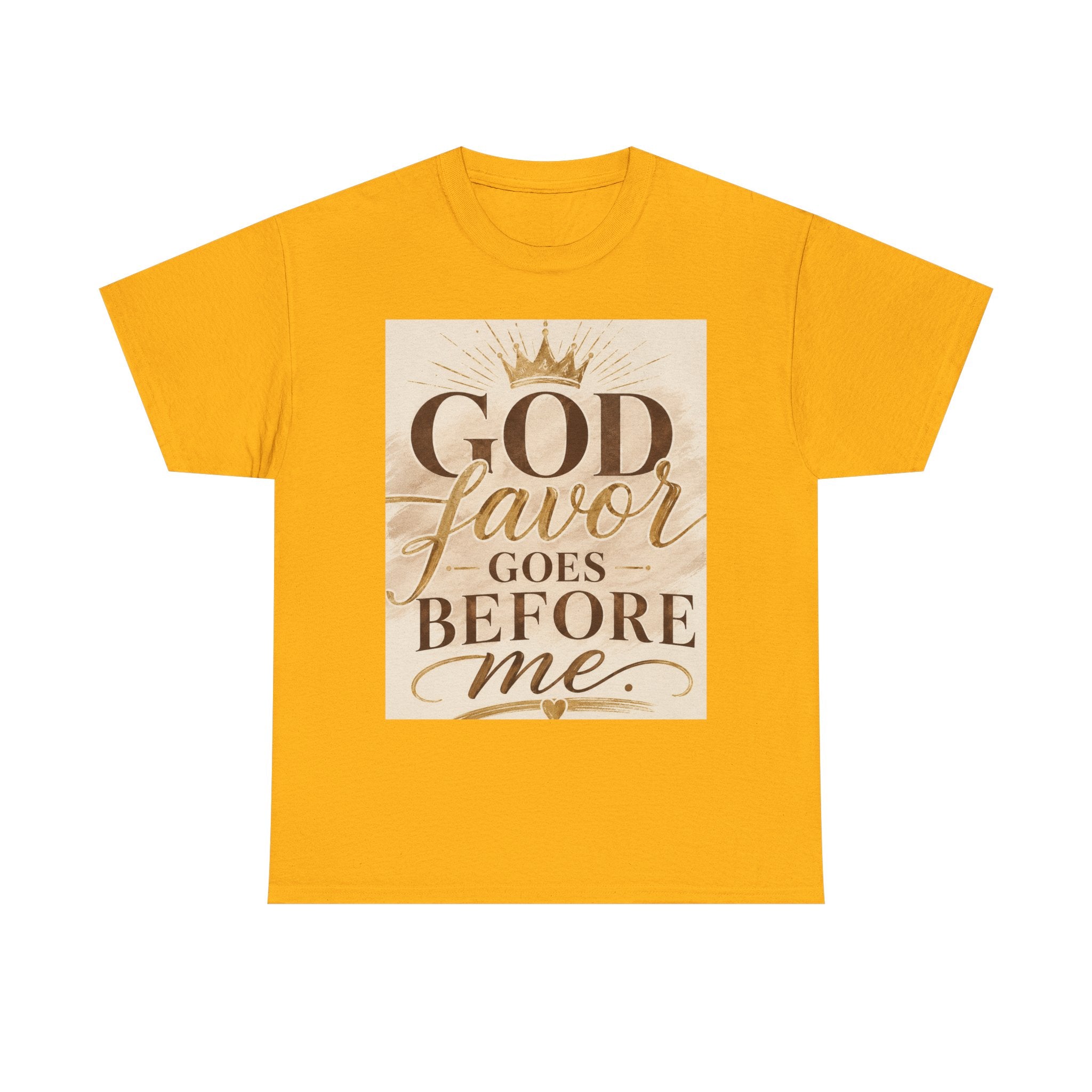 Faith Tee — "God's Favor Goes Before Me" Inspirational Christian T‑Shirt