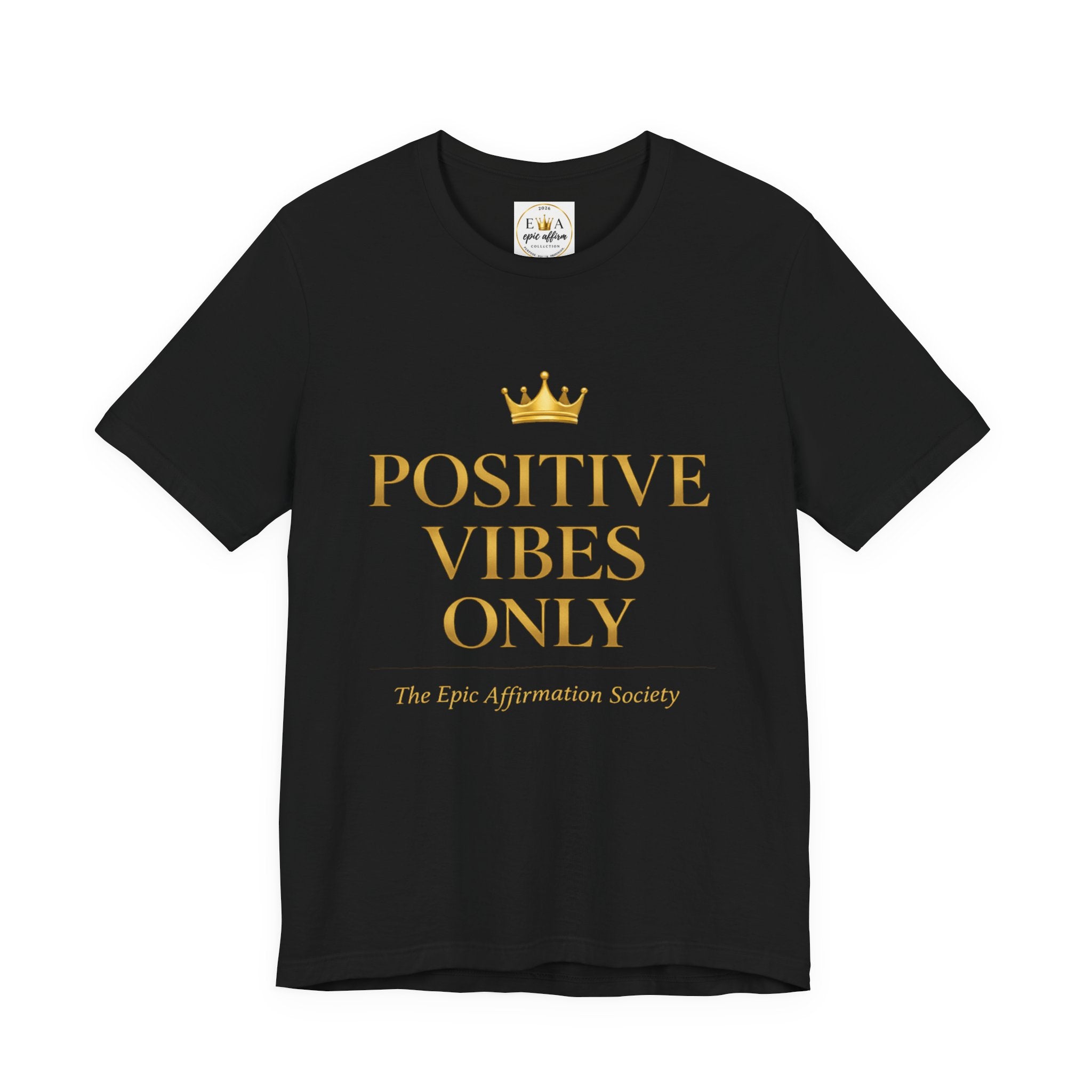 Divine Abundance Wisdom T‑Shirt — Inspirational Gold Foil Graphic Tee