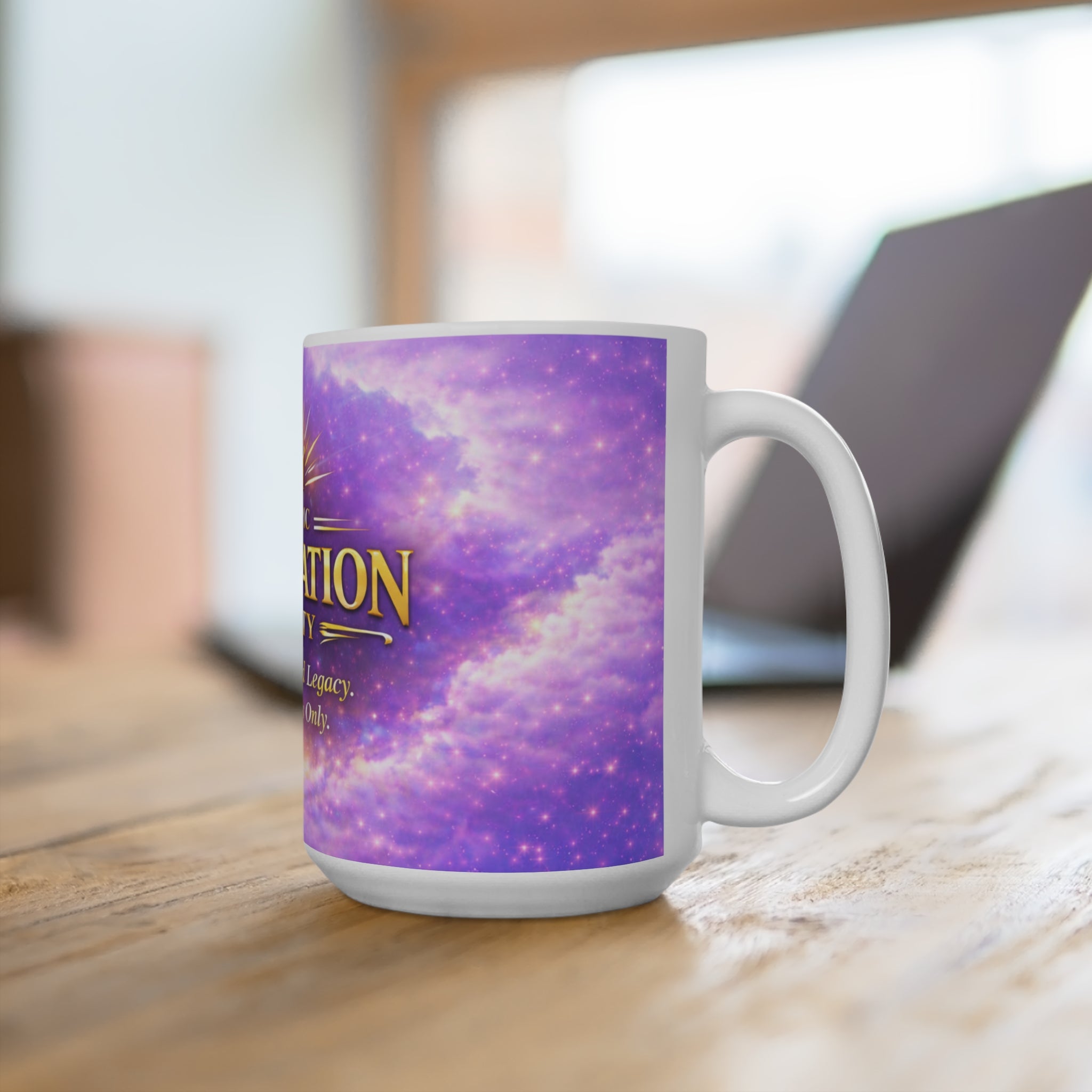 The Epic Affirmation Society 15oz Mug — Speak Life, Build Legacy (Positive Vibes)