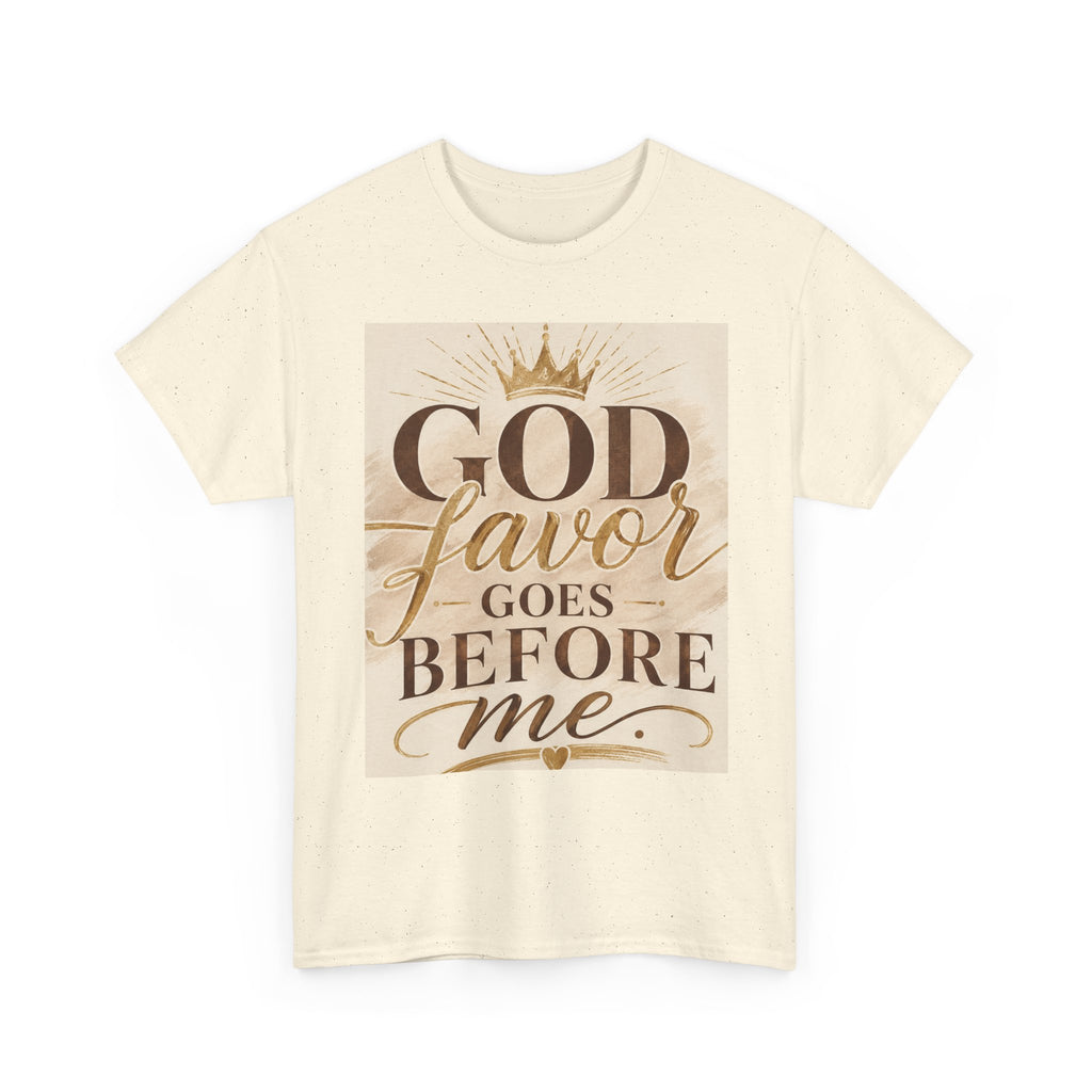 Faith Tee — "God's Favor Goes Before Me" Inspirational Christian T‑Shirt