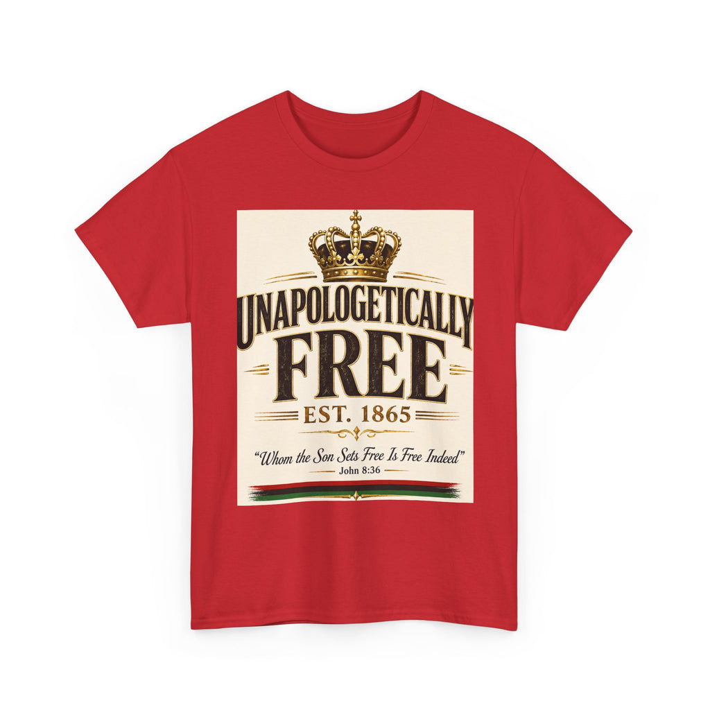 T-Shirt — "Unapologetically Free" Vintage Crown Tee (Est. 1865)