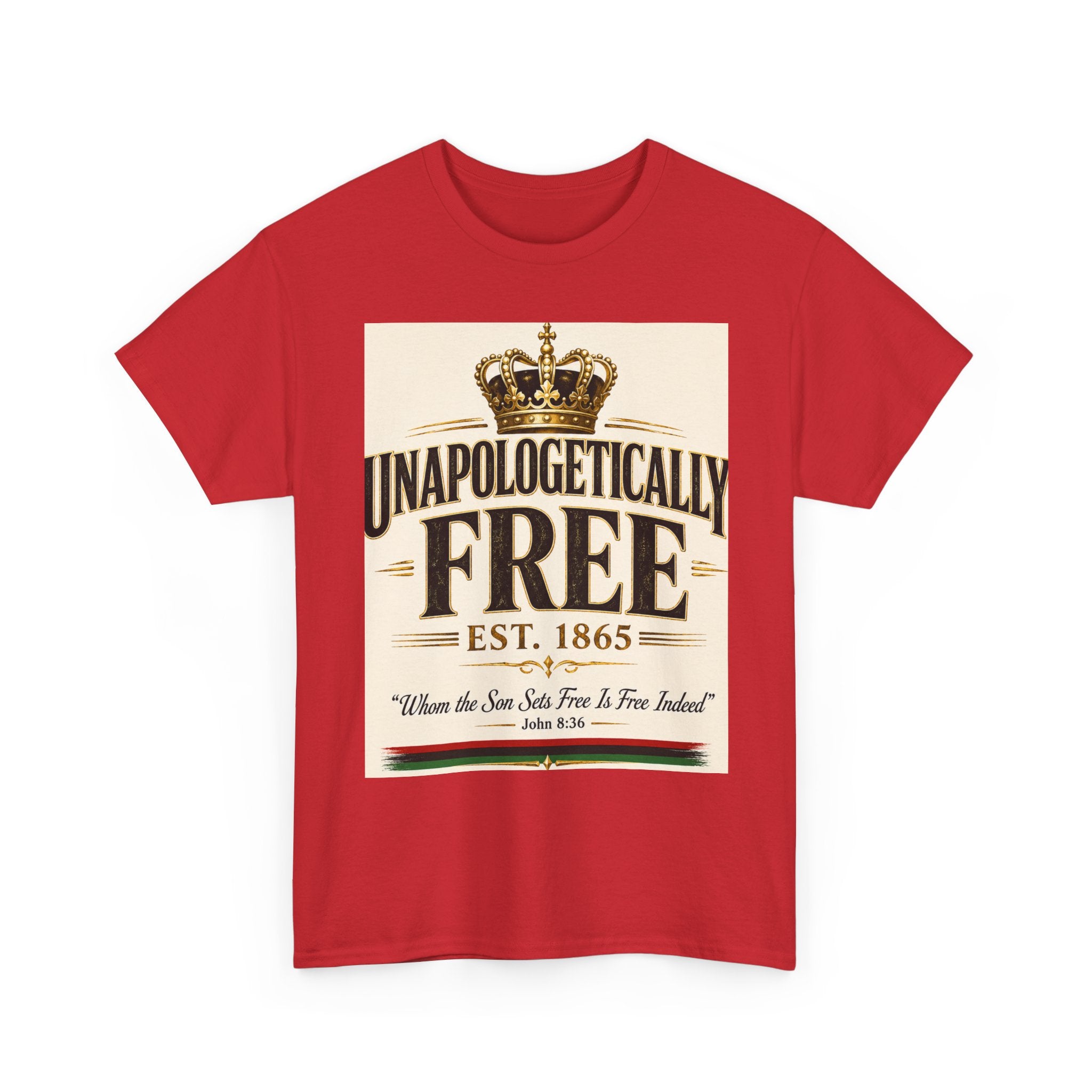 T-Shirt — "Unapologetically Free" Vintage Crown Tee (Est. 1865)