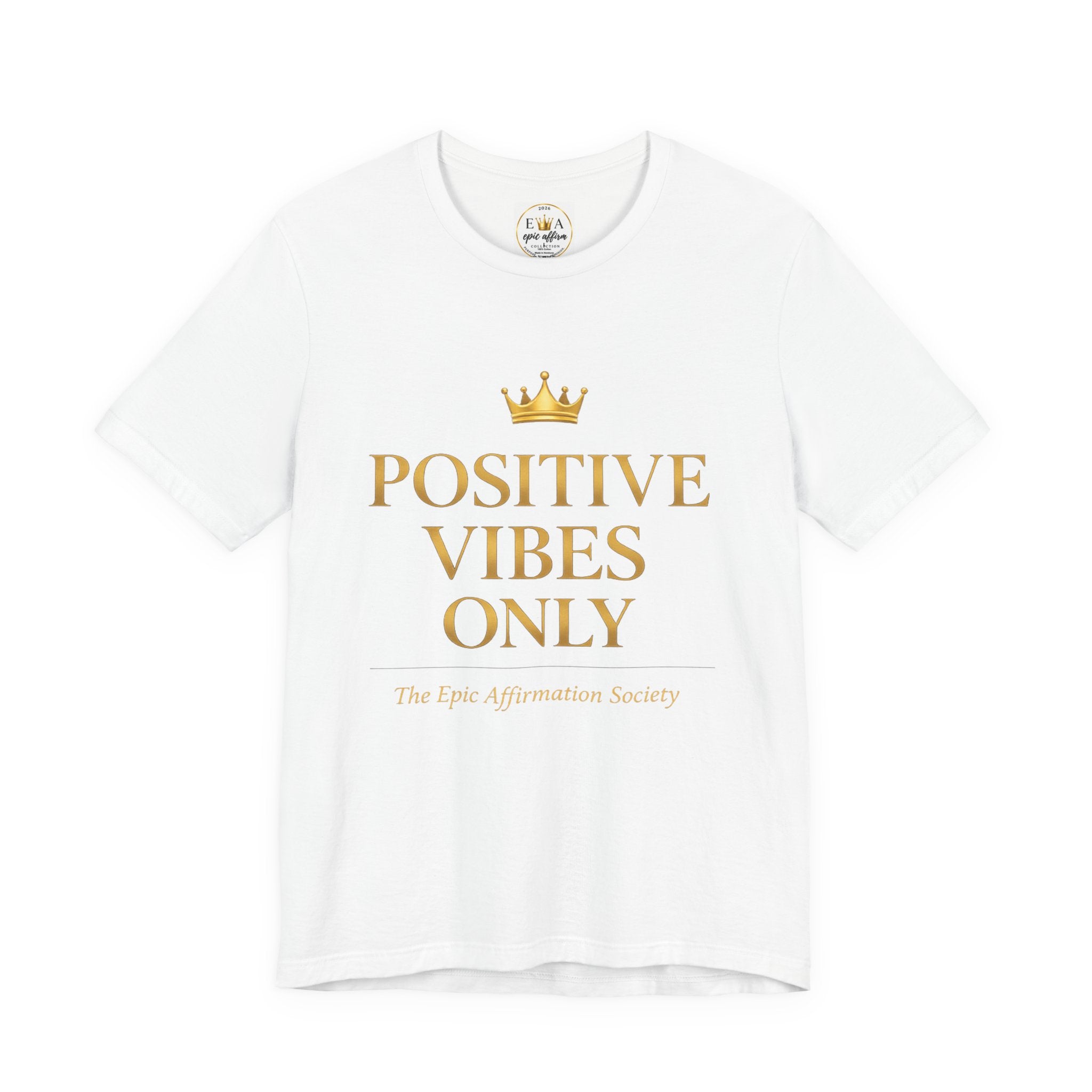 Divine Abundance Wisdom T‑Shirt — Inspirational Gold Foil Graphic Tee