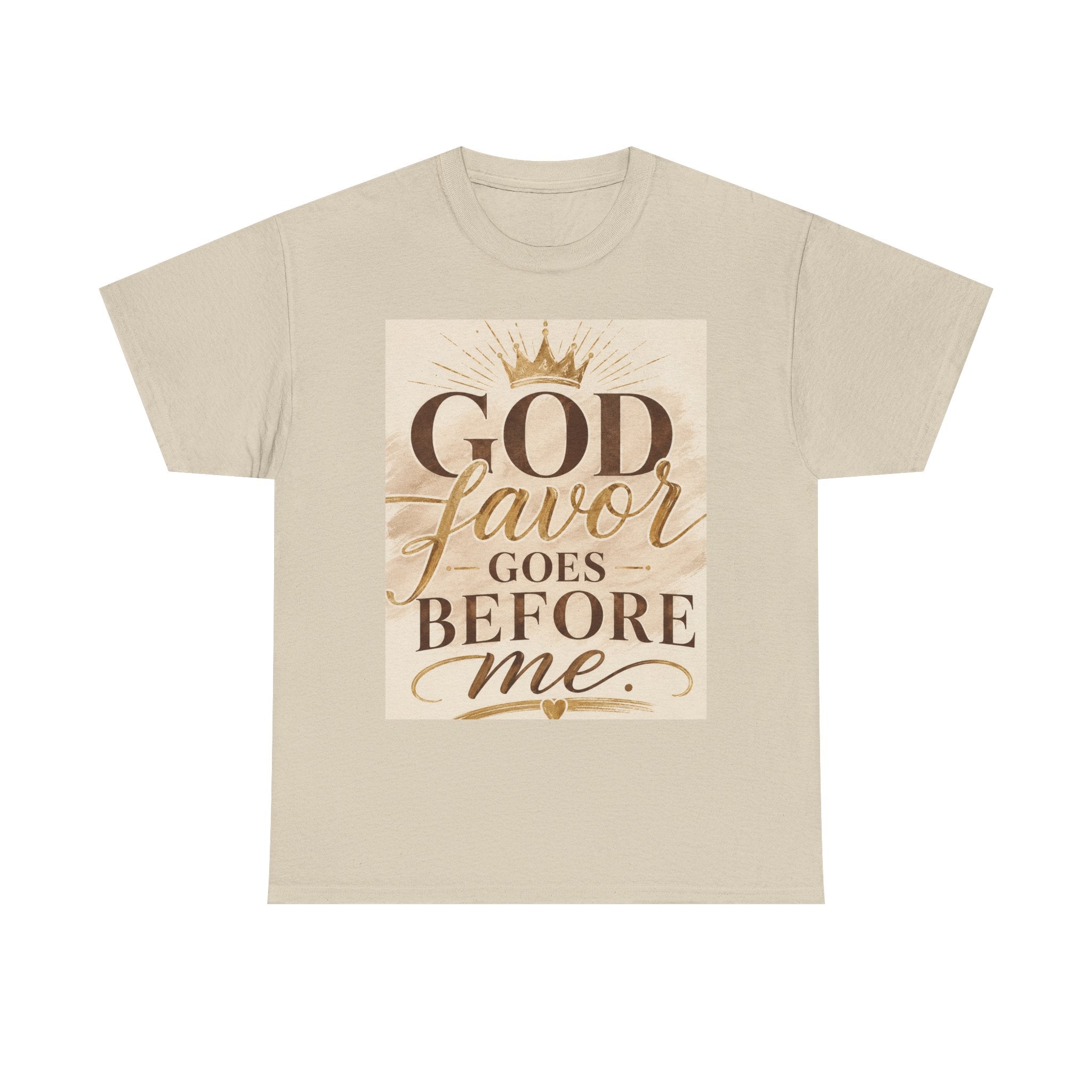 Faith Tee — "God's Favor Goes Before Me" Inspirational Christian T‑Shirt