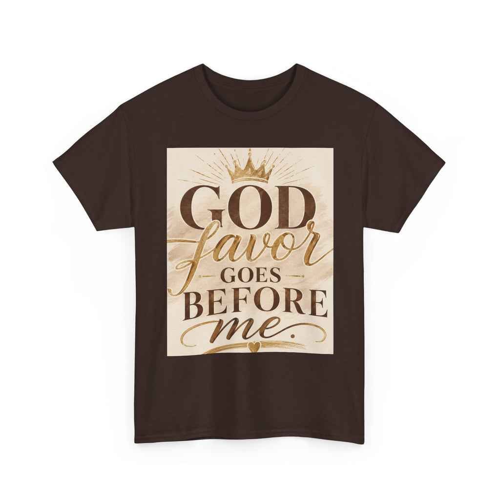 Faith Tee — "God's Favor Goes Before Me" Inspirational Christian T‑Shirt