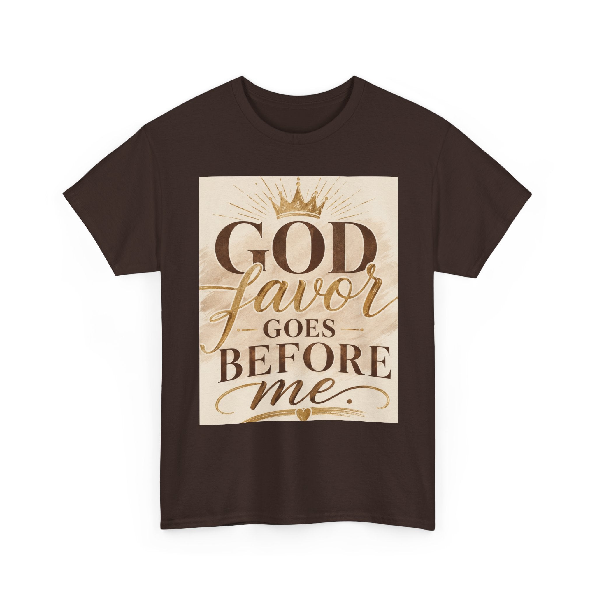 Faith Tee — "God's Favor Goes Before Me" Inspirational Christian T‑Shirt