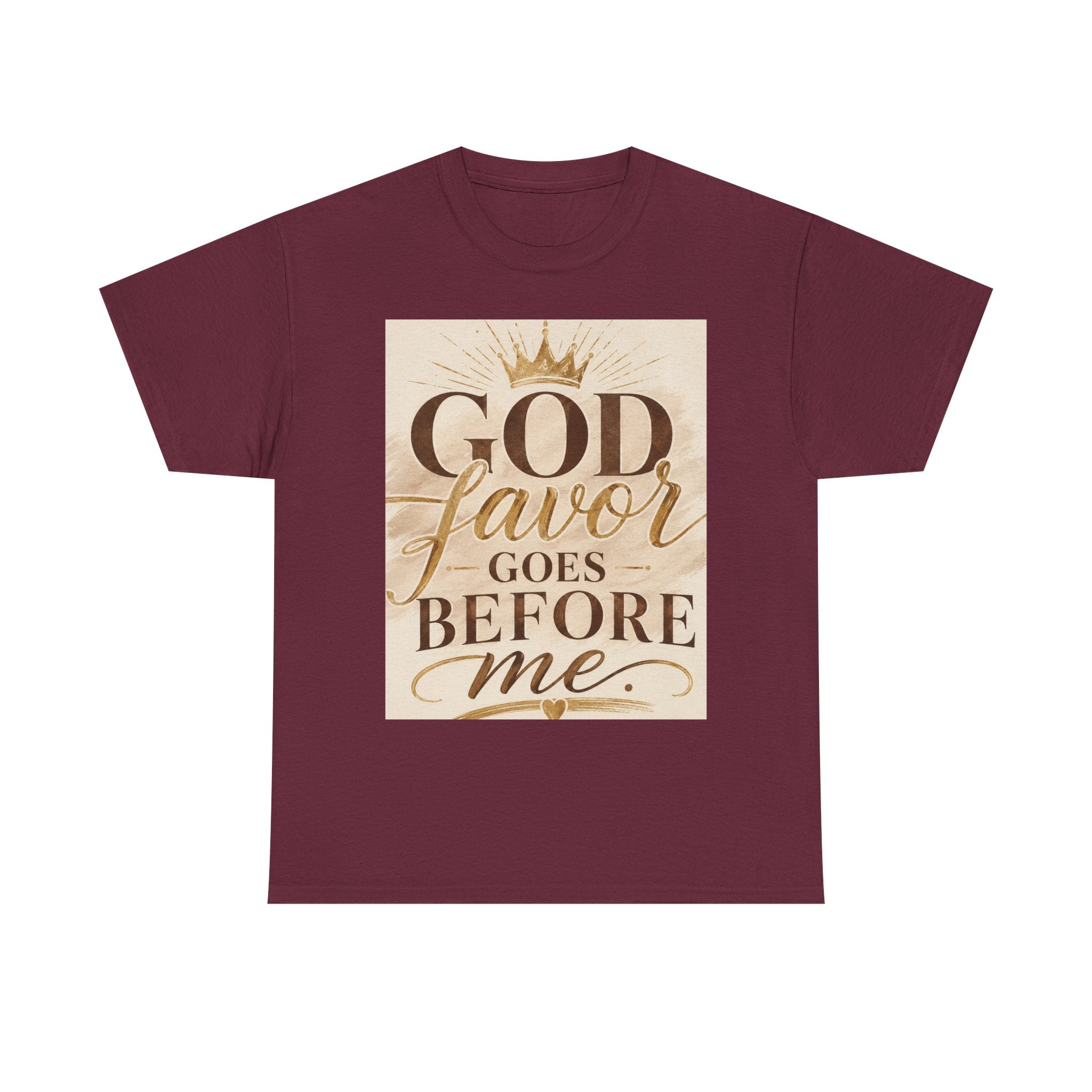 Faith Tee — "God's Favor Goes Before Me" Inspirational Christian T‑Shirt